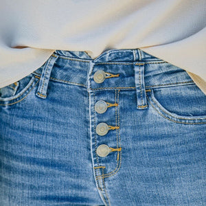 Vintage High-Waisted Jeans With Flared Legs From The 70s