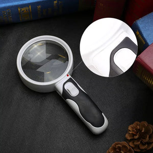20X Optical Handheld Backlit Magnifier For Reading