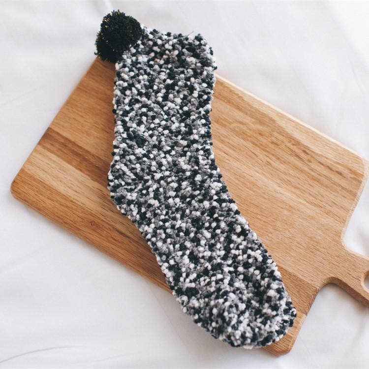 Coral Fleece Cupcake Socks