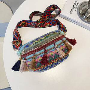 Vintage Colorful Waist Bag
