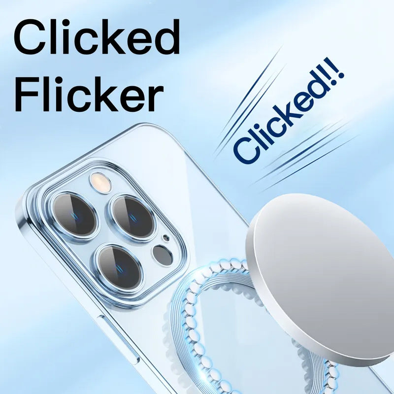 Electroplating Wireless Magnetic Charging All-Inclusive Lens Case for iPhone