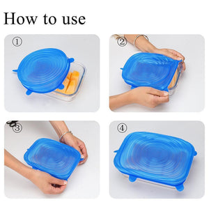Silicone Stretch lid, 6PCS