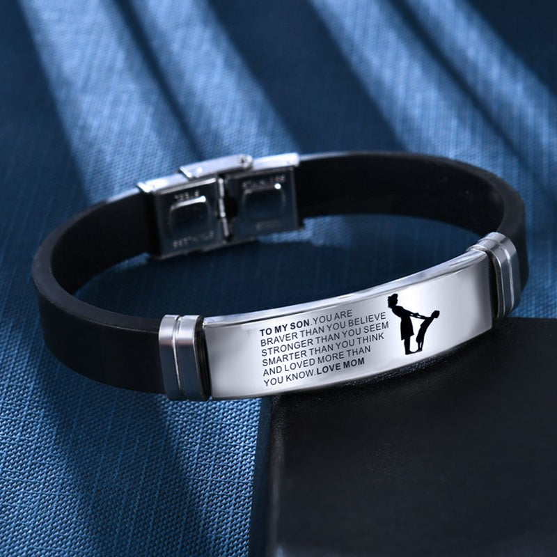 To My Son Inspirational Bracelet