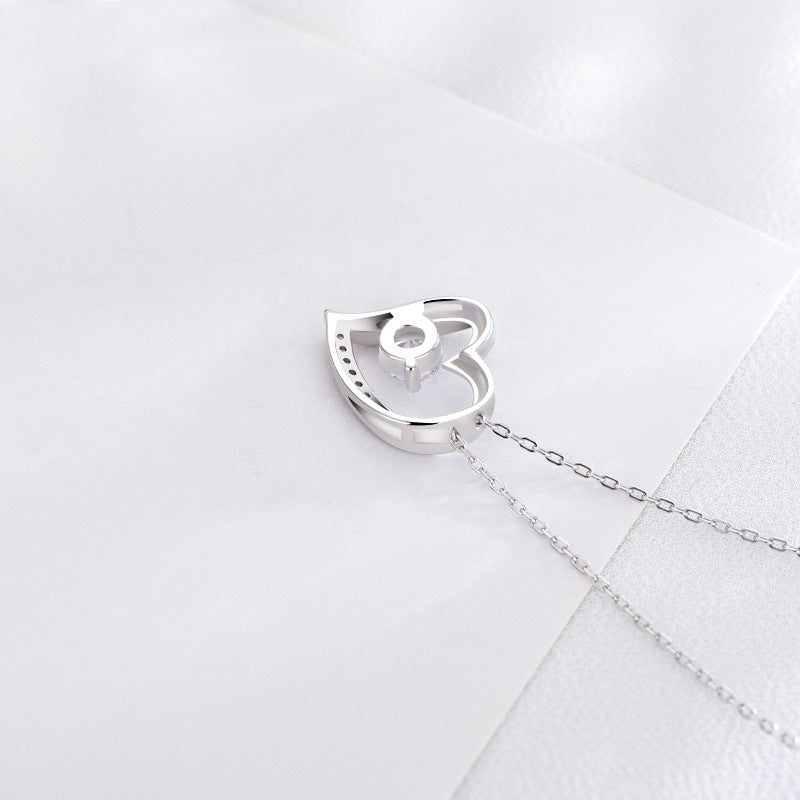 Silver Forever Love Heart Necklace