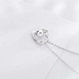 Silver Forever Love Heart Necklace