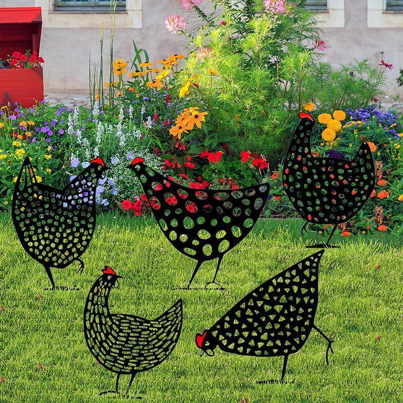 Garden Simulated Chicken Ornament
