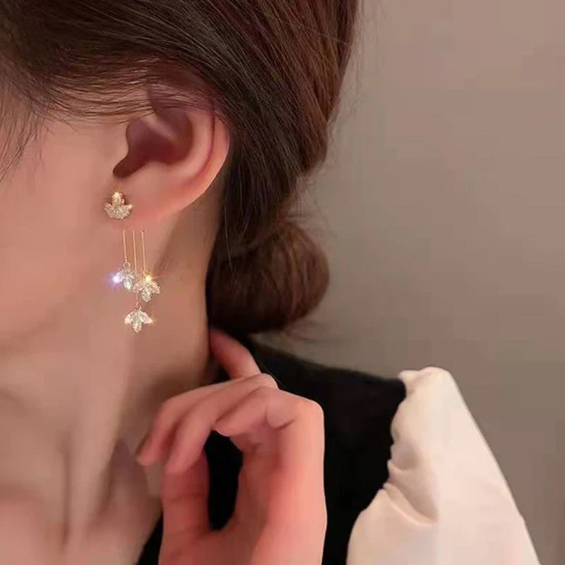 Maple Crystal Earrings