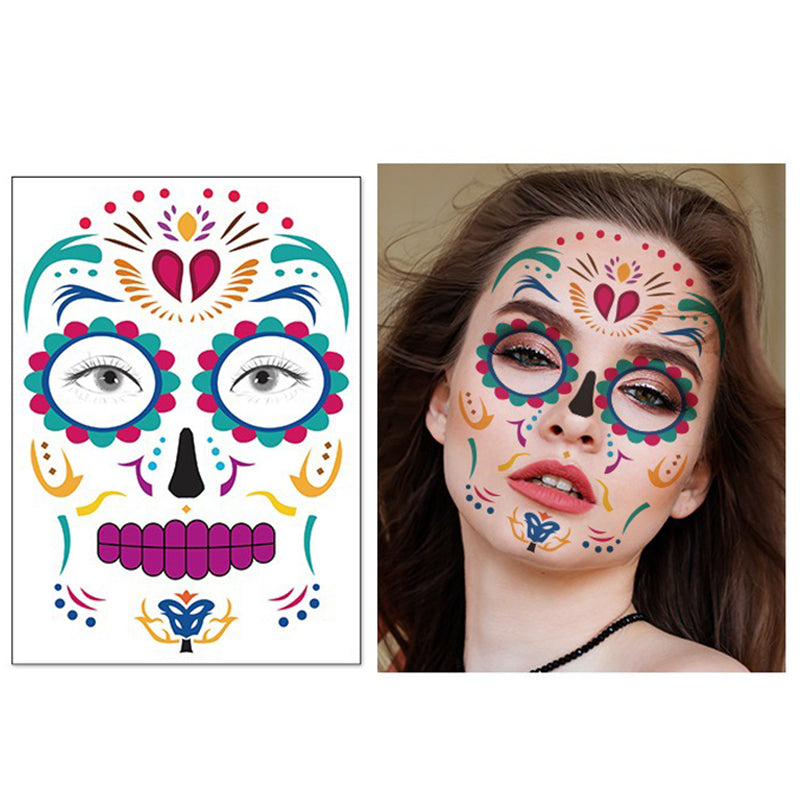 Halloween Waterproof Tattoo Sticker-Spooky Halloween Set