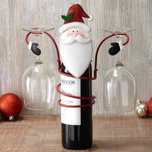 Holiday Wine Bottle Glass Holder