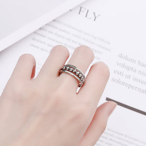 Ring With Polkadot Beads