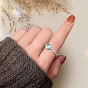 Star And Moon Rotatable Stress Relief Ring