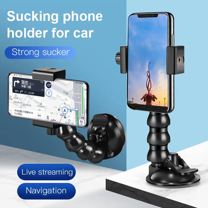 Snake Arm Sucker Phone Holder for Car