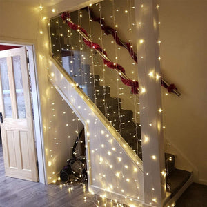 Twinkle Star 300 LED Window Curtain String Light