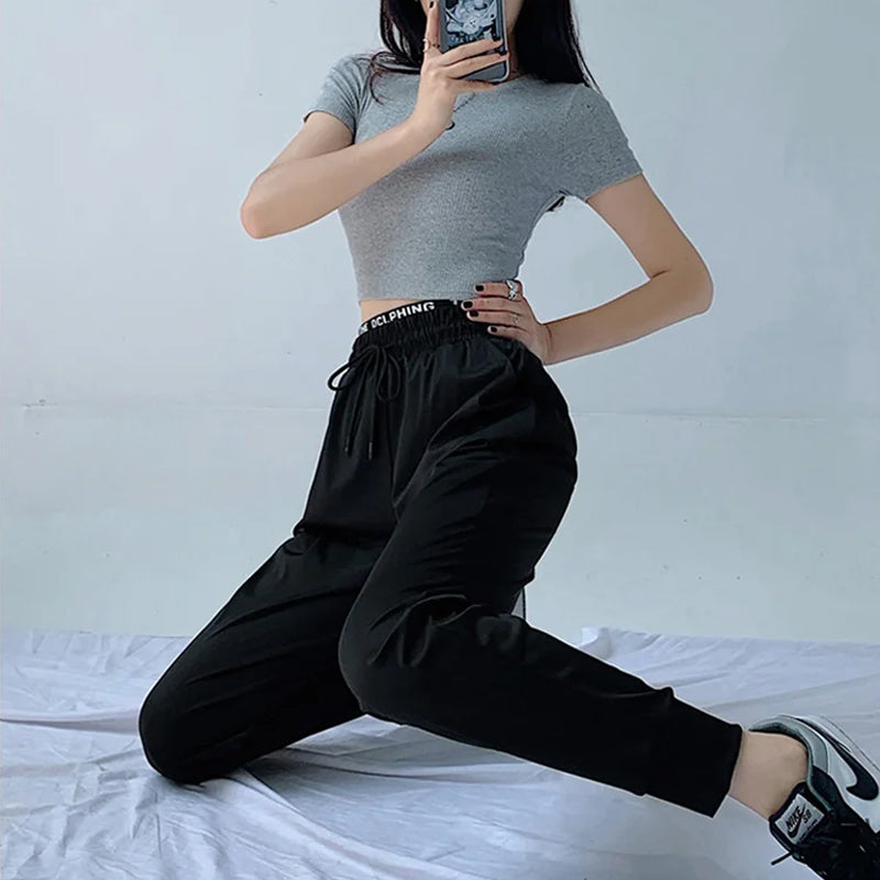 Ice Silk Sports Loose Casual Pants