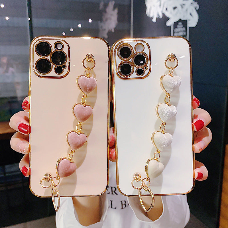 Soft Bracelet Love Heart Case for iPhone
