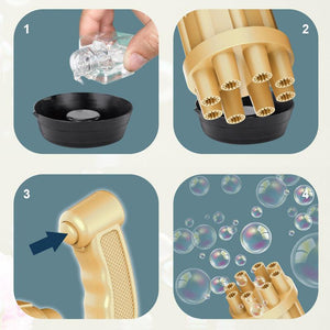 Gatling Bubble Machine