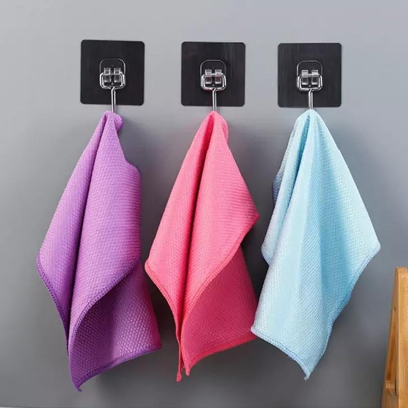 Fish Scale Microfiber Polishing Cleaning Cloth (5 Pcs)