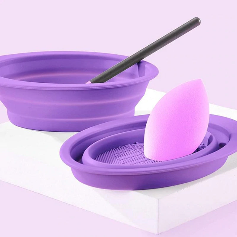 Silicone Makeup Brush Cleaner Bowl