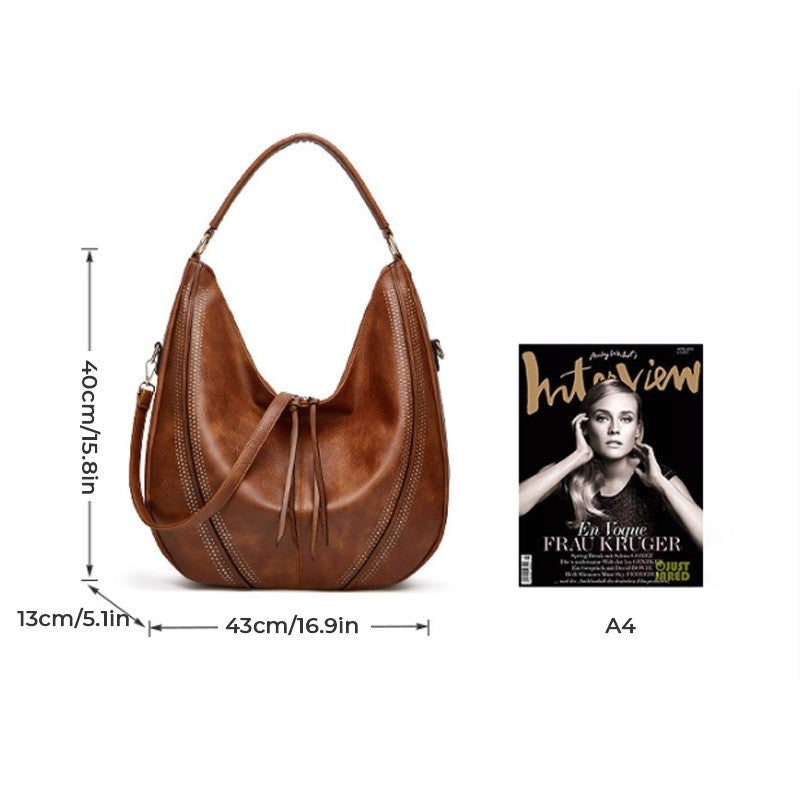 Retro Tote Bag with Purse