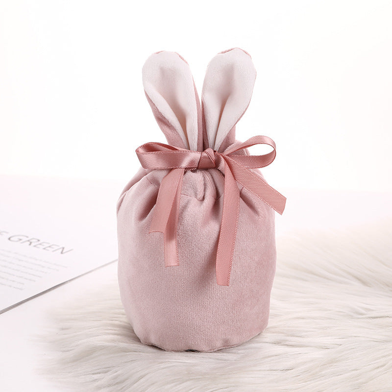 Easter Bunny Velvet Basket