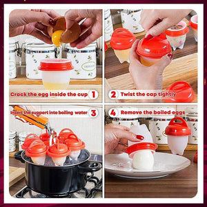 6 Pcs Hard Boiled Egg Cooker