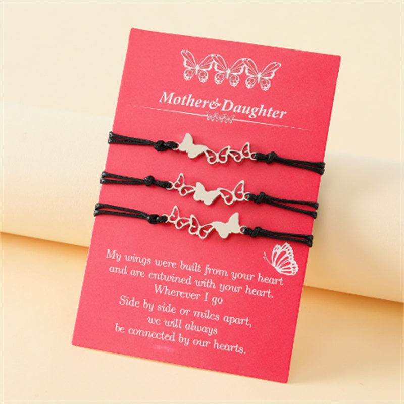Mother & Daughter Butterfly Bracelets