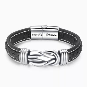 Twist Braided Leather Bracelet