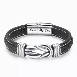 Twist Braided Leather Bracelet