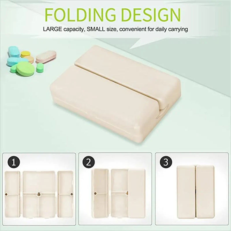 Foldable Carry-on 7 Compartment Pill Box