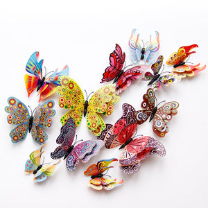 3D Butterfly Wall Mural Stickers