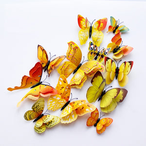 3D Butterfly Wall Mural Stickers