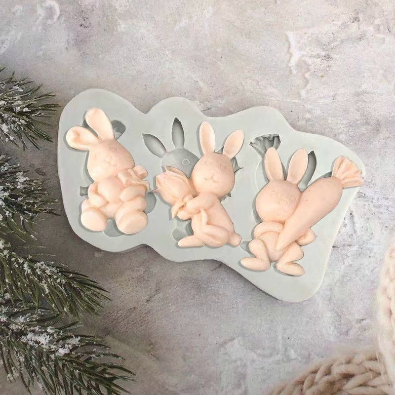 3D Egg Bunny Silicone Mold