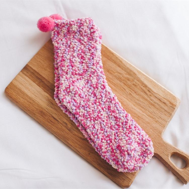 Coral Fleece Cupcake Socks