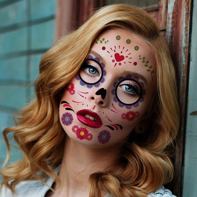 Halloween Waterproof Tattoo Sticker-Spooky Halloween Set