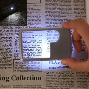 LED Card Type Magnifier For Reading