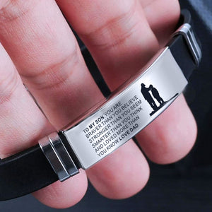 To My Son Inspirational Bracelet