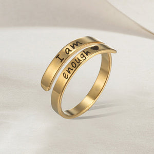 'I AM ENOUGH' Ring