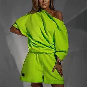 Sexy Fashion Off-Shoulder Suit
