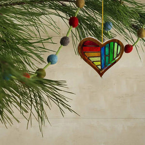 Wooden Painted Love Ornaments Home Decoration