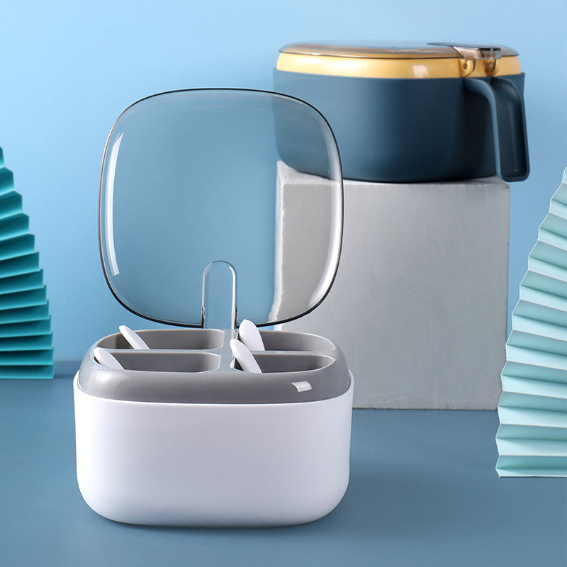 Four Seasoning Box With Lid