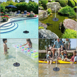 Solar Powered Bird Fountain With Lights