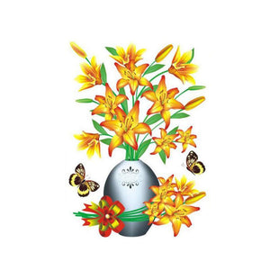 3D Vase Wall Sticker