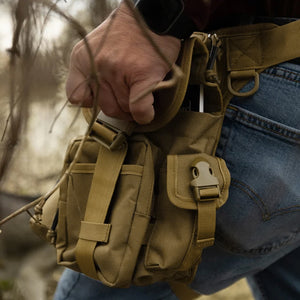 Nylon Waterproof Men Tactical Waist Pack Leg Travel Belt Bag