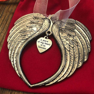 Christmas ornaments angel wings bell-memorial