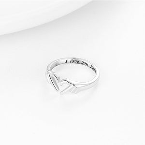 ‘I Love You Forever’ Heart Ring