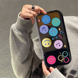 Smiley Mirror Holder Case For iphone