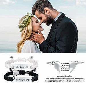Magnetic Couple Braided Bracelets