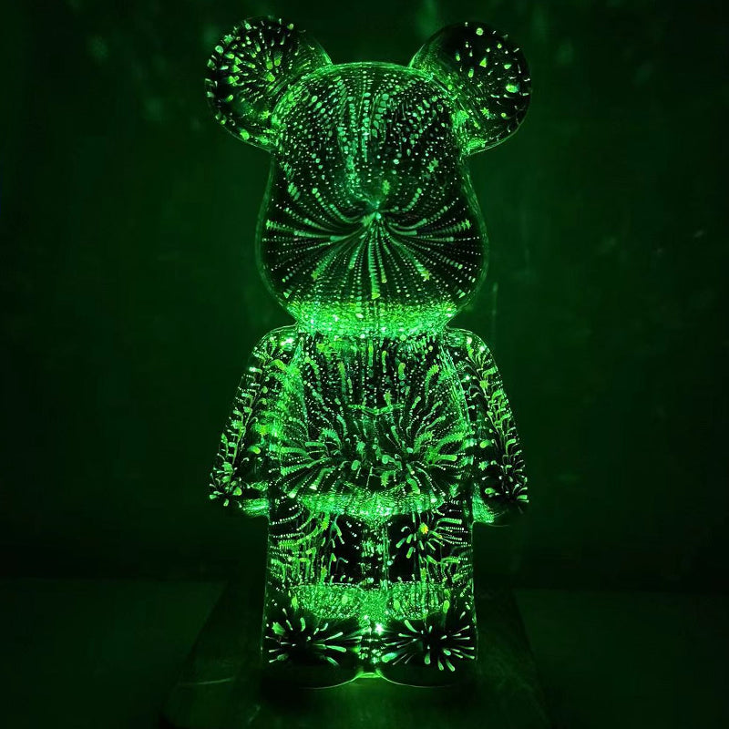 3D Fireworks Bear Lights