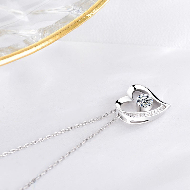 Silver Forever Love Heart Necklace