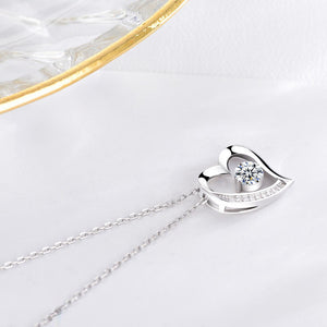 Silver Forever Love Heart Necklace